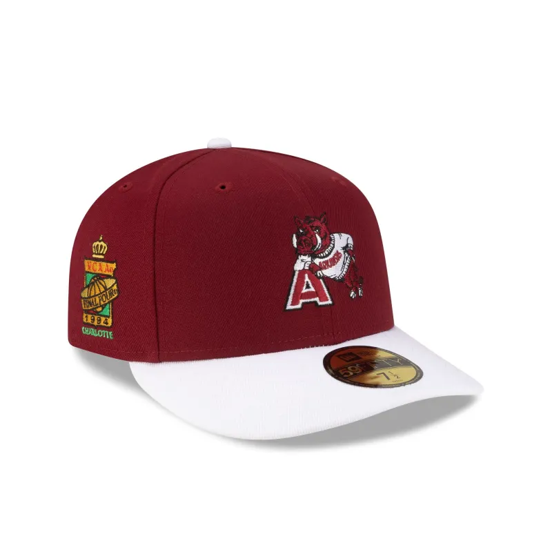 Just Caps College Champions Sidepatch Arkansas Razorbacks 59FIFTY Fitted Hat made by New Era