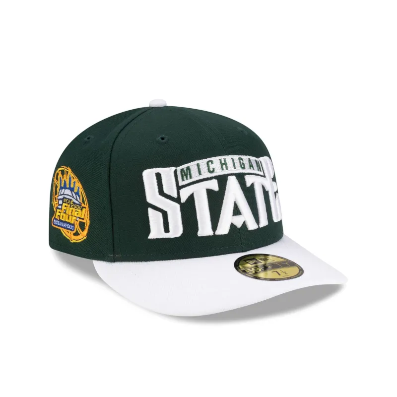 Just Caps College Champions Sidepatch Michigan State Spartans 59FIFTY Fitted Hat made by New Era