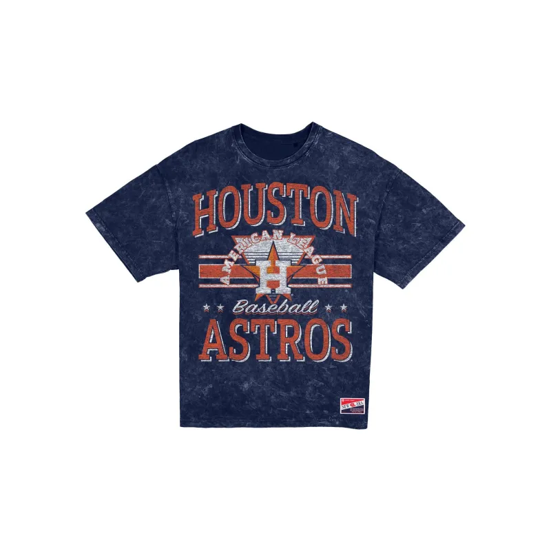 Houston Astros Throwback Vintage Wash Women's T-Shirt made by New Era