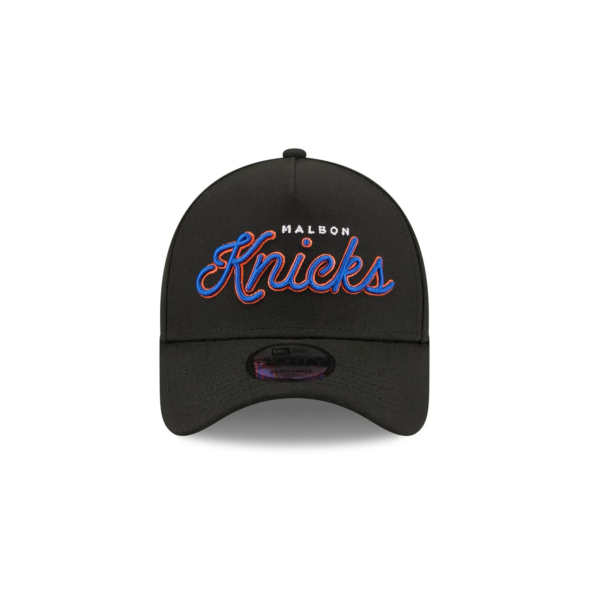 Malbon x New York Knicks Black Script 9FORTY A-Frame Snapback Hat sold by New Era product image thumbnail 2