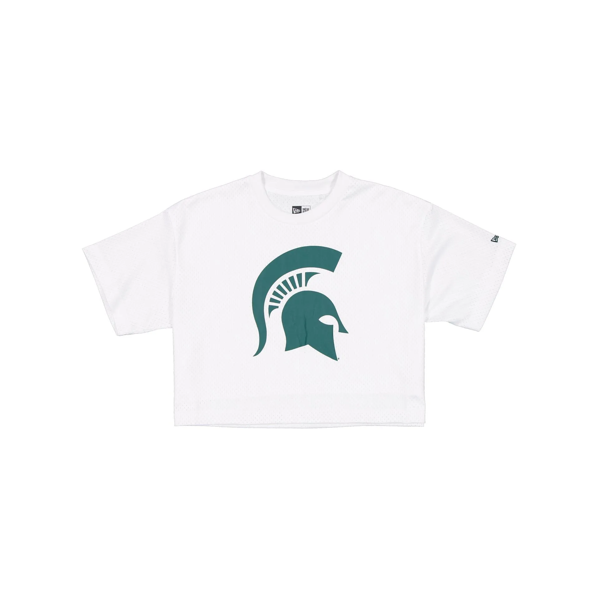 Michigan State Spartans Summer Women's White Cropped Jersey T-Shirt sold by New Era