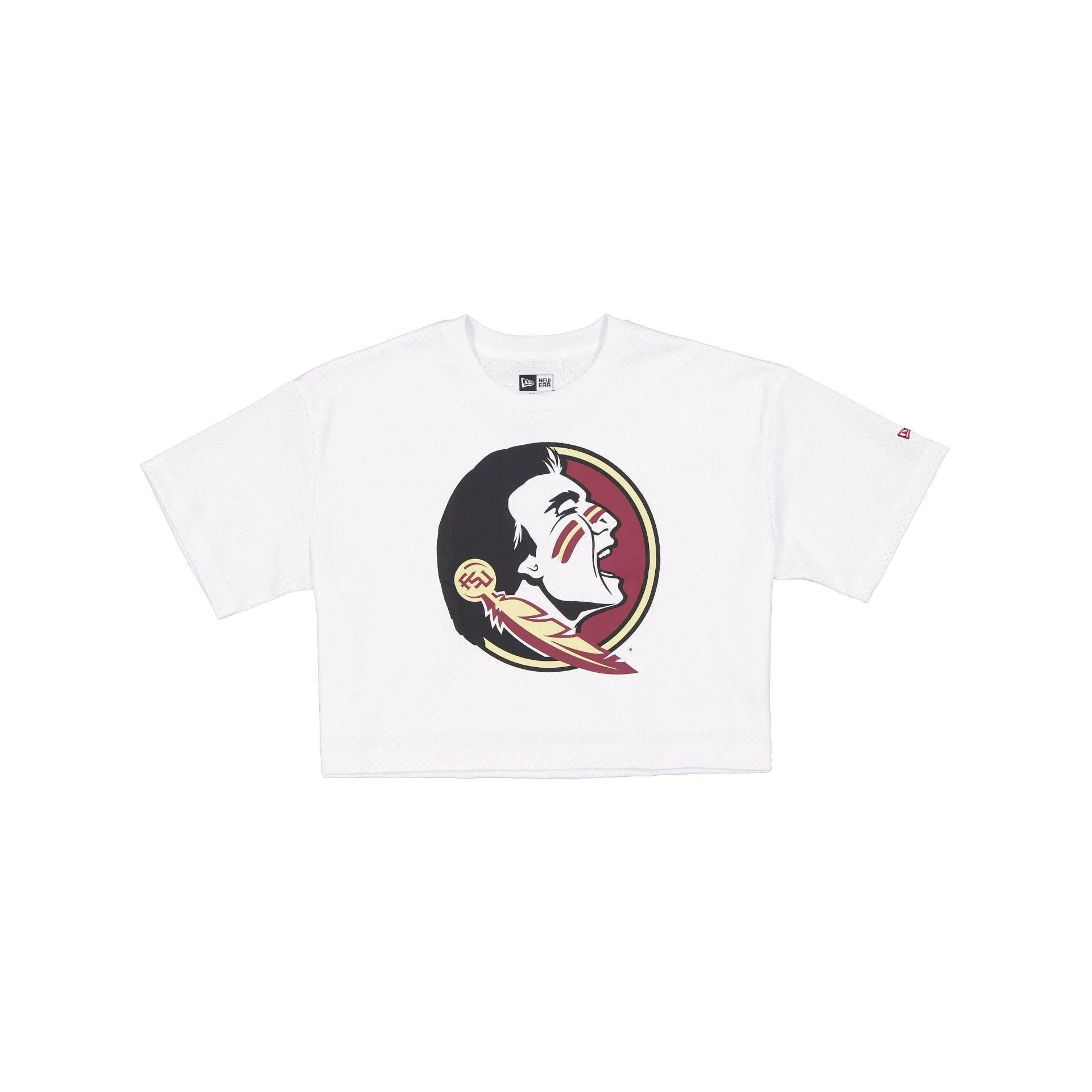 Florida State Seminoles Summer Women's White Cropped Jersey T-Shirt sold by New Era
