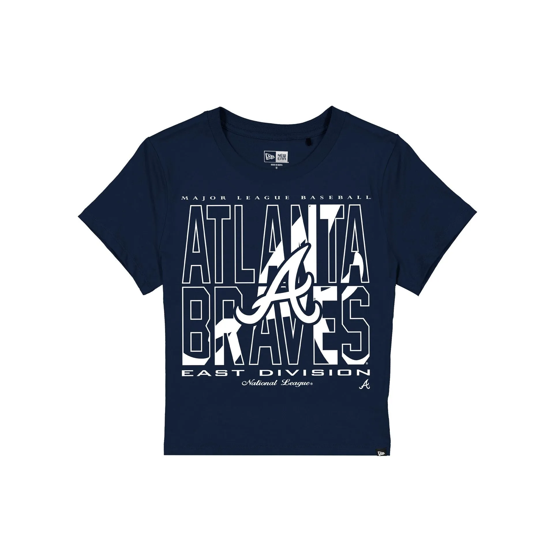 Atlanta Braves Leisure Women's Shrunken Cropped T-Shirt sold by New Era