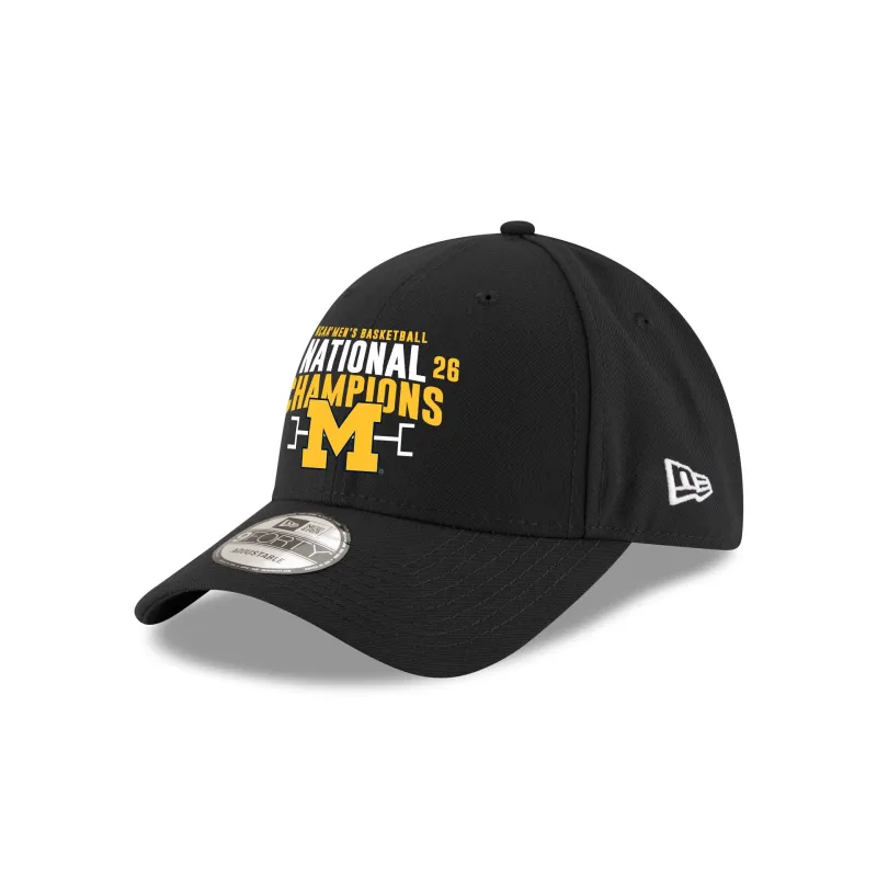 Michigan Wolverines 2026 NCAA Men's Basketball National Champions 9FORTY Adjustable Hat made by New Era