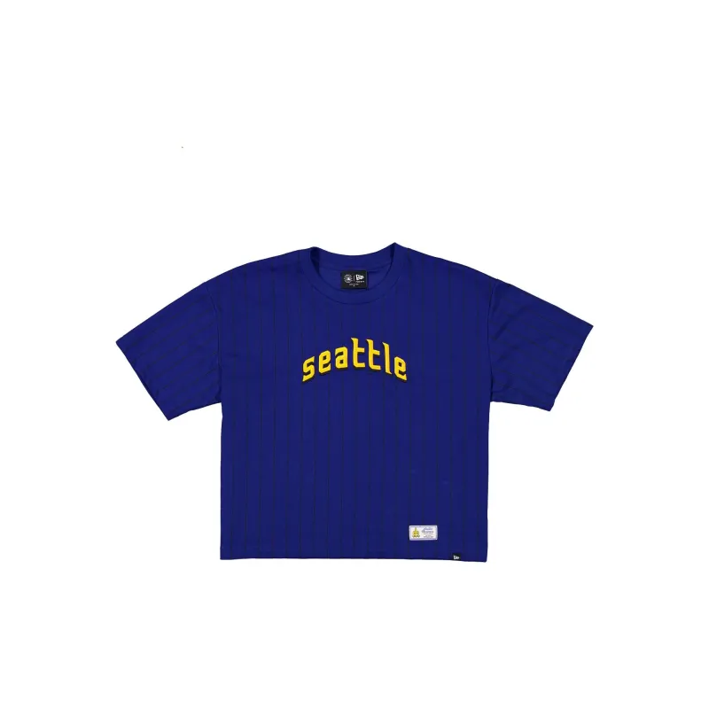 Seattle Mariners 2026 City Connect Pinstripe Women's T-Shirt made by New Era