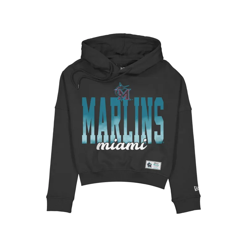 Miami Marlins 2026 City Connect Women's Cropped Hoodie made by New Era