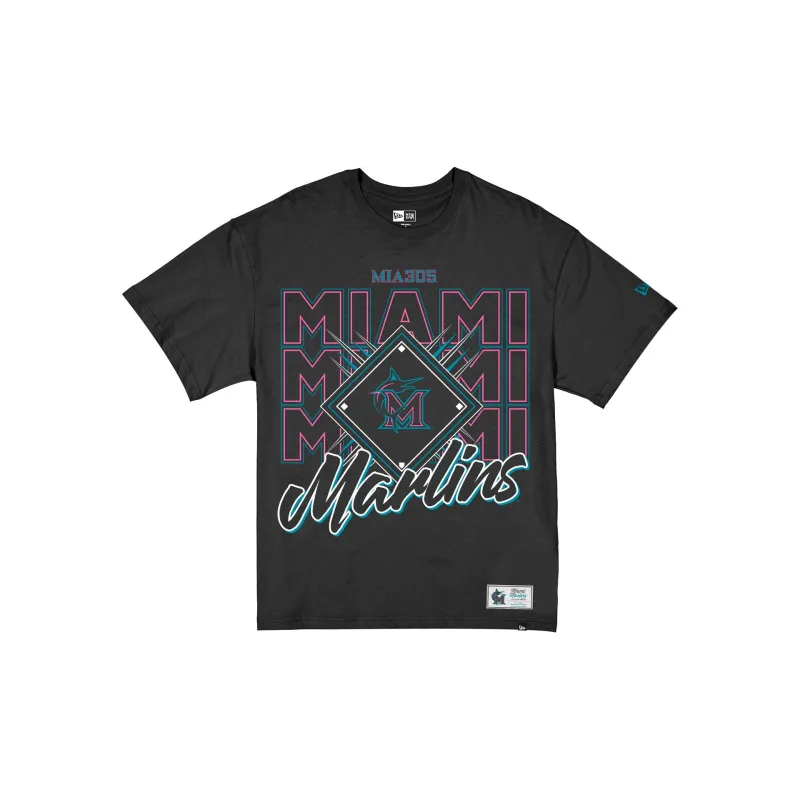 Miami Marlins 2026 City Connect Women's Oversized T-Shirt made by New Era