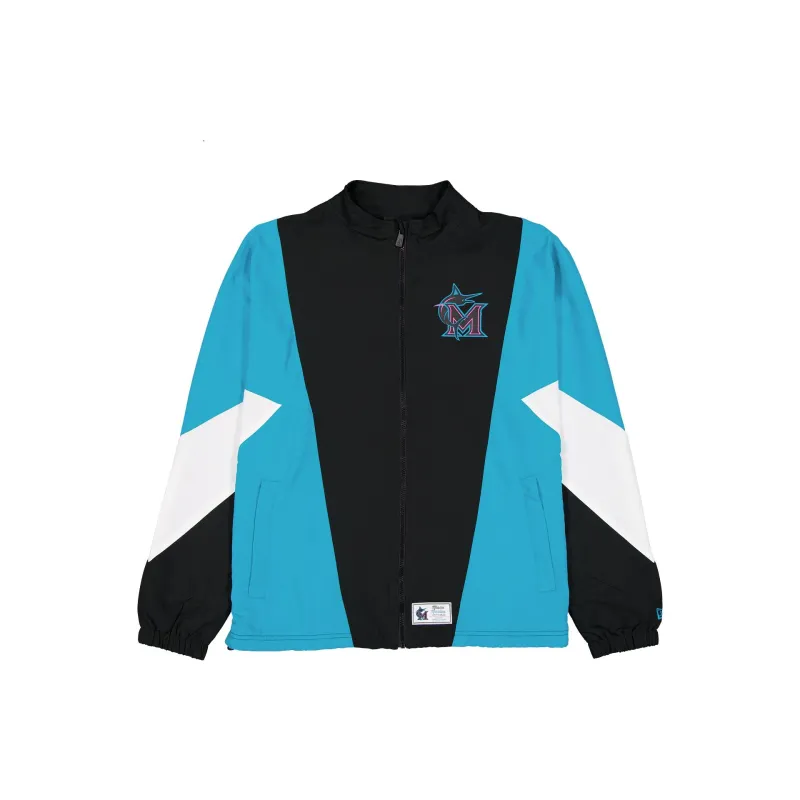 Miami Marlins 2026 City Connect Color Block Windbreaker made by New Era