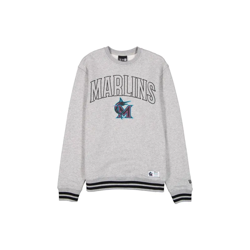 Miami Marlins 2026 City Connect Gray Crewneck made by New Era