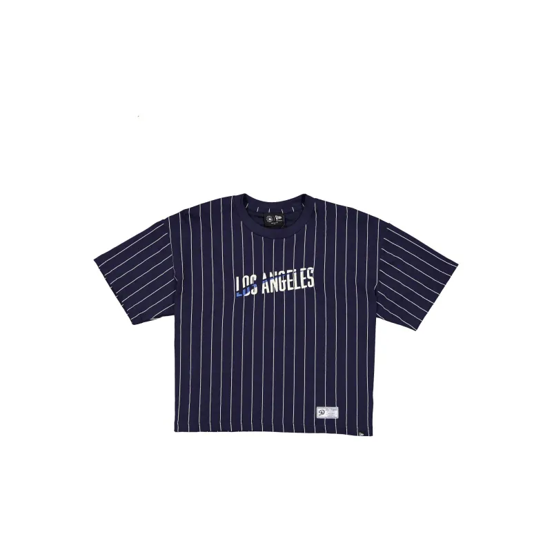 Los Angeles Dodgers 2026 City Connect Pinstripe Women's T-Shirt made by New Era