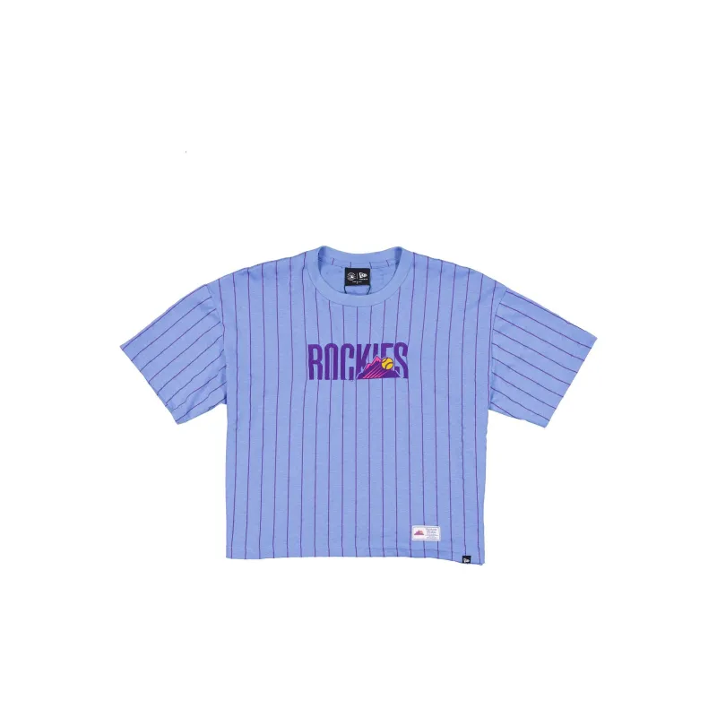 Colorado Rockies 2026 City Connect Pinstripe Women's T-Shirt made by New Era