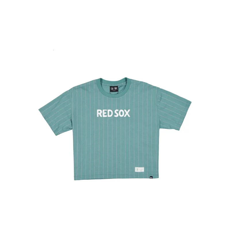 Boston Red Sox 2026 City Connect Pinstripe Women's T-Shirt made by New Era