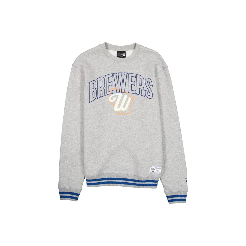 Milwaukee Brewers 2026 City Connect Gray Crewneck made by New Era