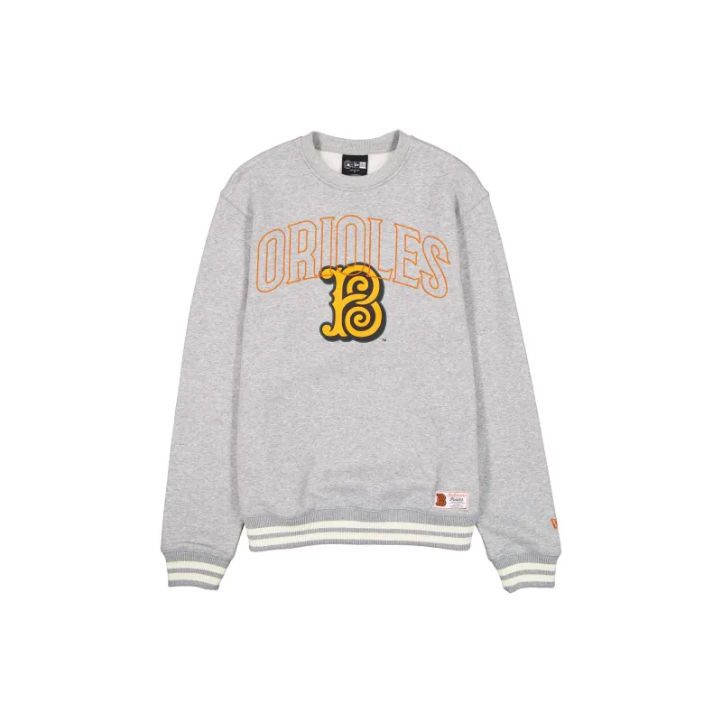 Baltimore Orioles 2026 City Connect Gray Crewneck made by New Era
