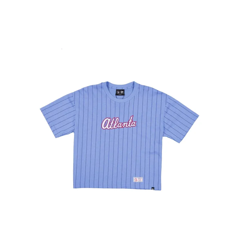 Atlanta Braves 2026 City Connect Pinstripe Women's T-Shirt made by New Era