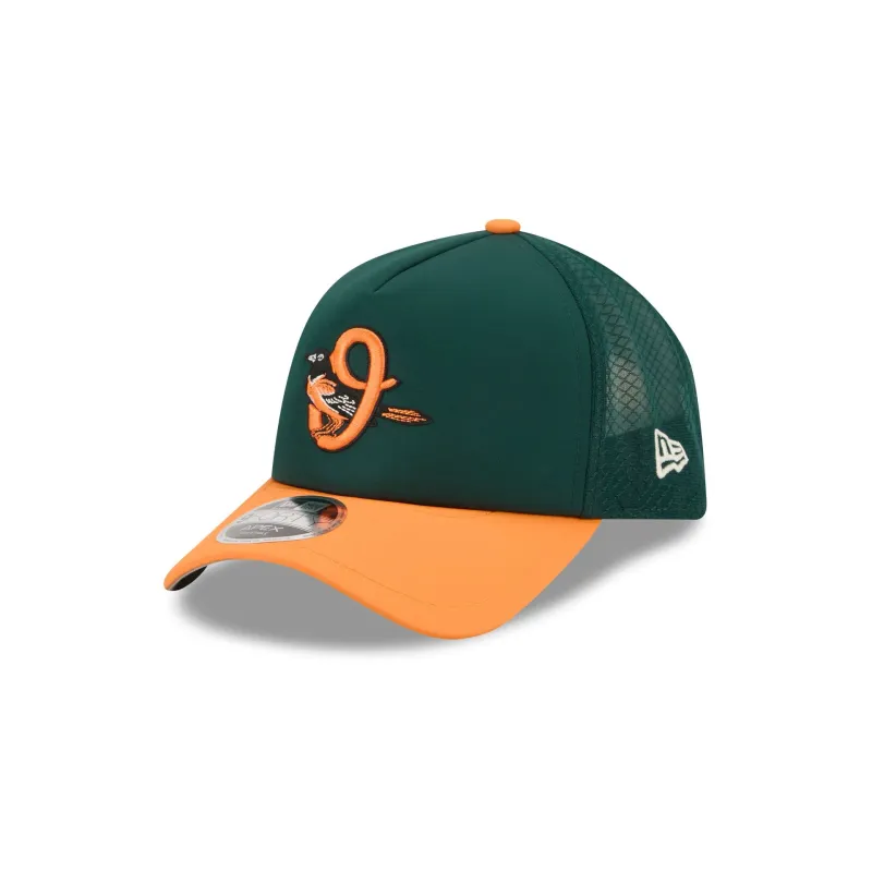 Baltimore Orioles 2026 City Connect Batting Practice 9FORTY APEX Snapback Hat made by New Era