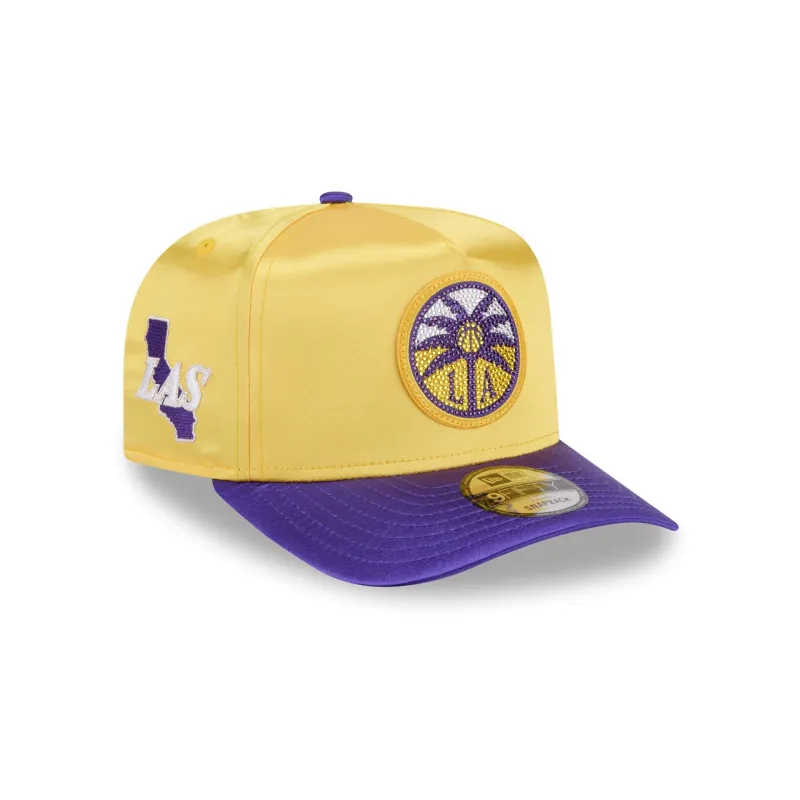 Los Angeles Sparks 2026 Draft Satin 9FIFTY A-Frame Snapback Hat made by New Era