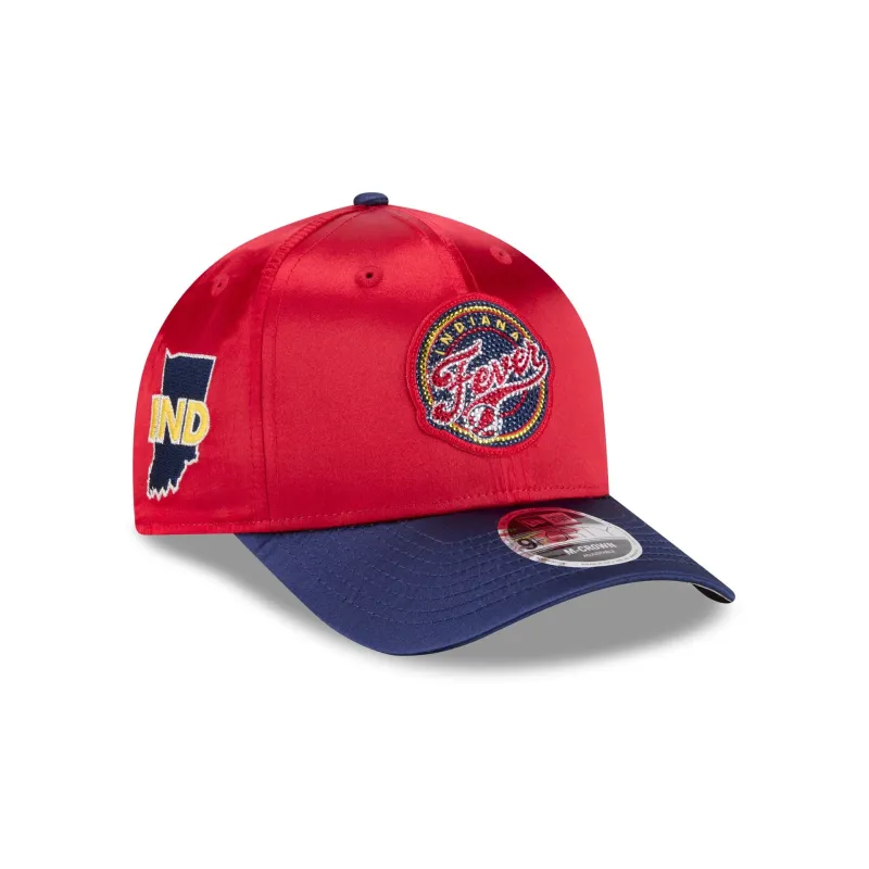 Indiana Fever 2026 Draft Satin 9FORTY M-Crown Snapback Hat made by New Era
