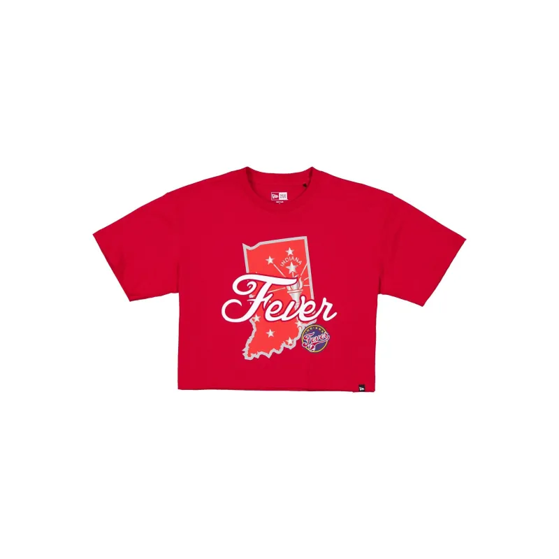 Indiana Fever 2026 Draft Women's Cropped T-Shirt made by New Era