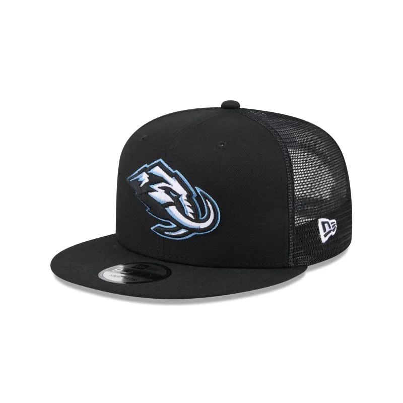 Utah Mammoth Team Tag 9FIFTY Trucker Hat made by New Era
