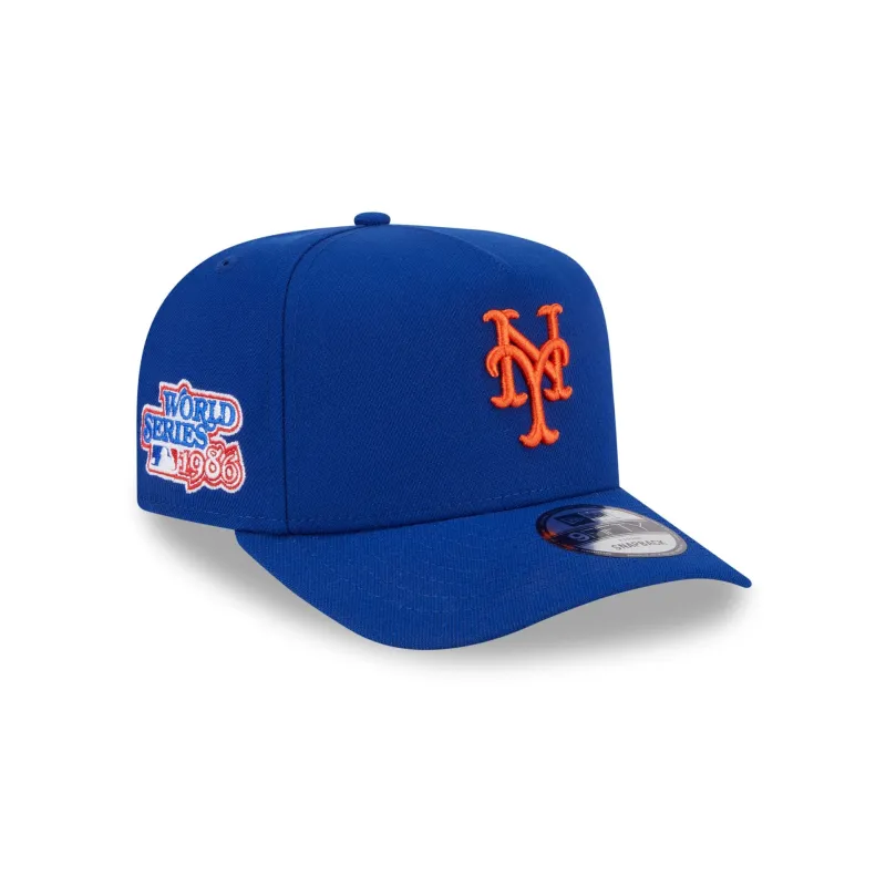 New York Mets Sidepatch 9FIFTY A-Frame Snapback Hat made by New Era