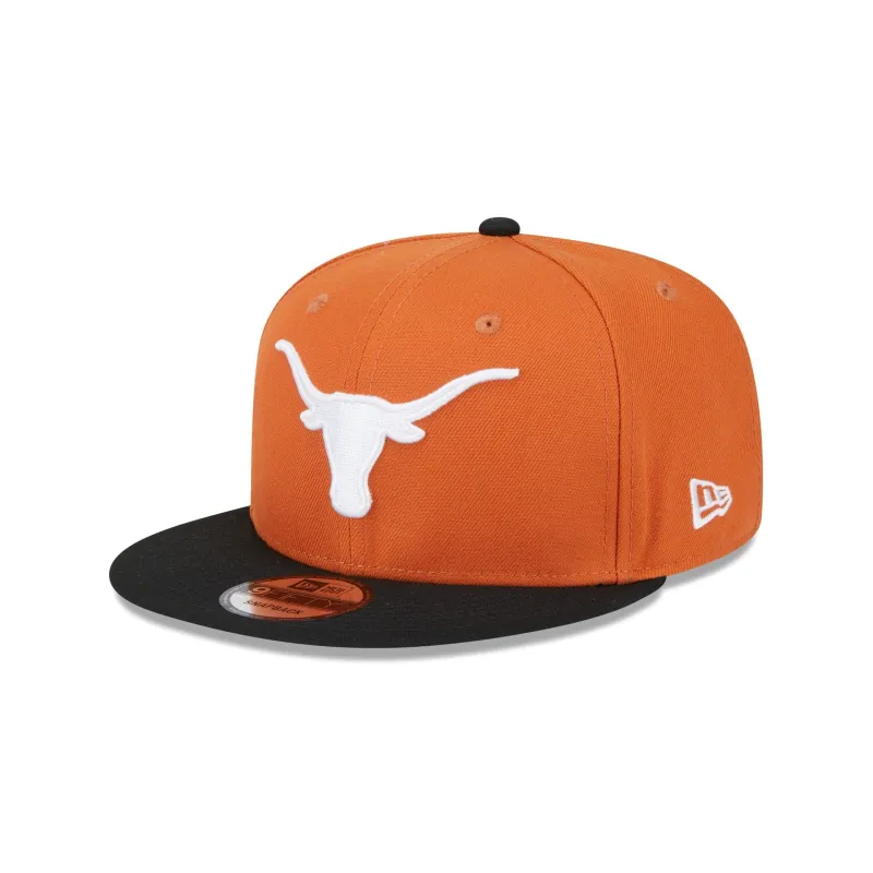 Texas Longhorns Two-Tone 9FIFTY Snapback Hat made by New Era