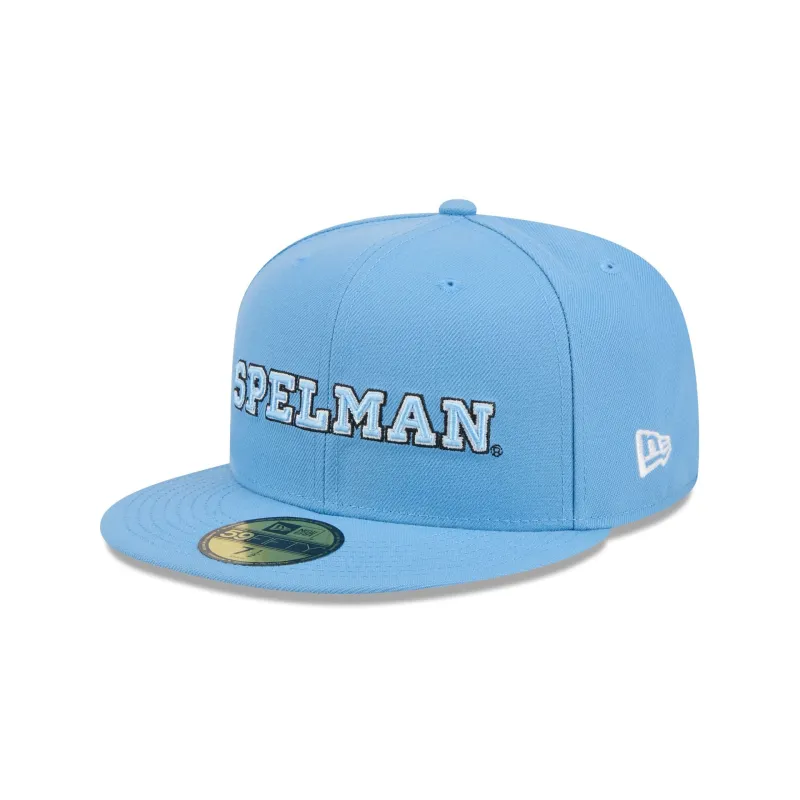 Spelman Jaguars Go-To Light Blue 59FIFTY Fitted Hat made by New Era