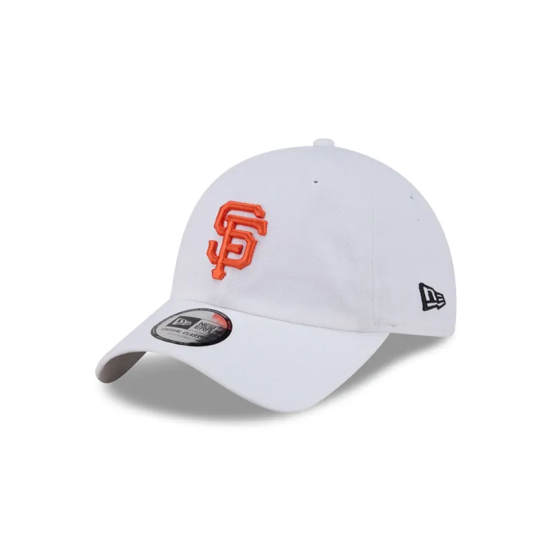 San Francisco Giants White Casual Classic Adjustable Hat made by New Era