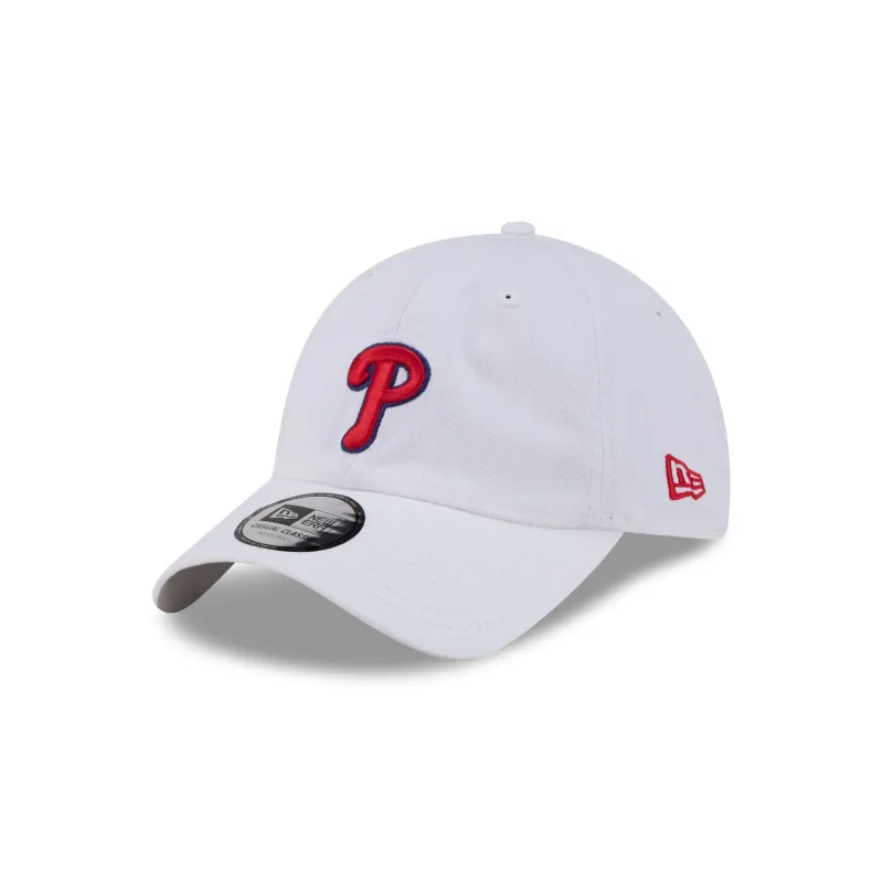 Philadelphia Phillies White Casual Classic Adjustable Hat made by New Era