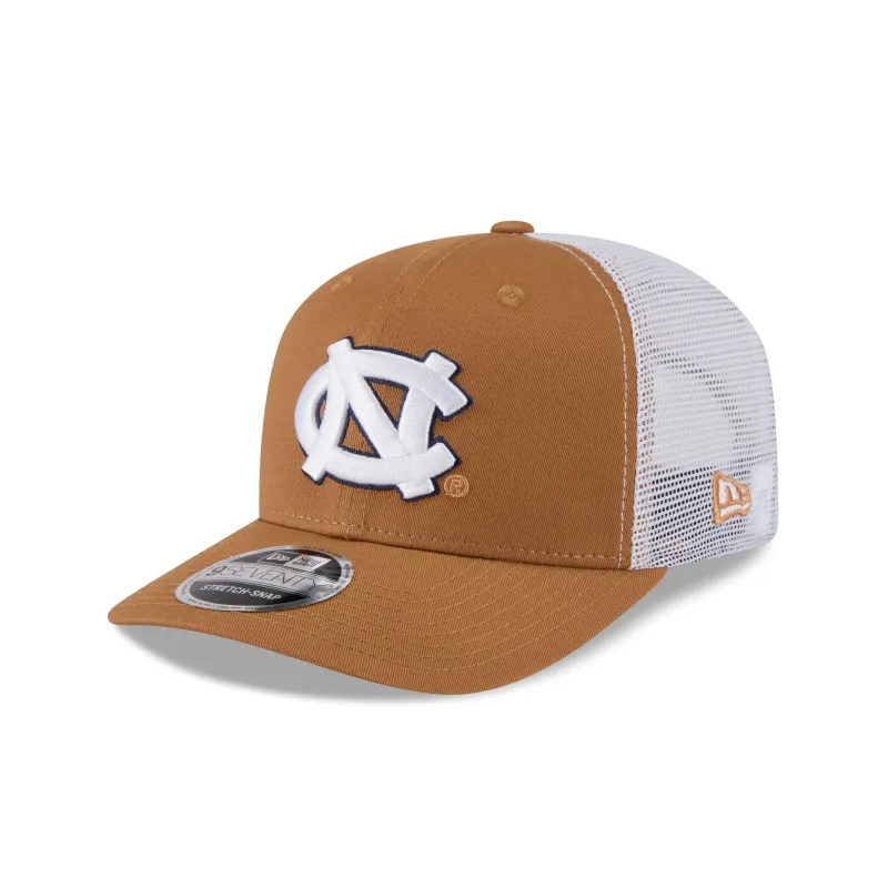 North Carolina Tar Heels Light Bronze 9SEVENTY Trucker Hat made by New Era