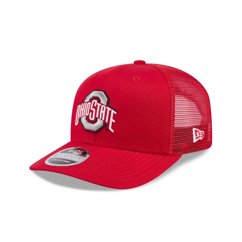 Ohio State Buckeyes Simple 9SEVENTY Trucker Hat made by New Era