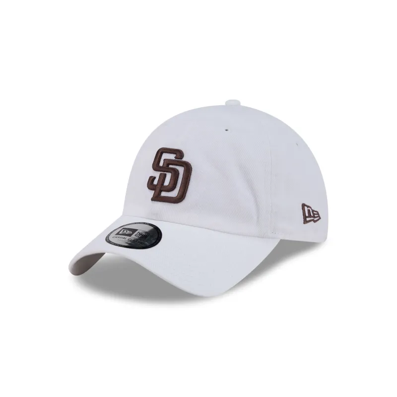 San Diego Padres White Casual Classic Adjustable Hat made by New Era