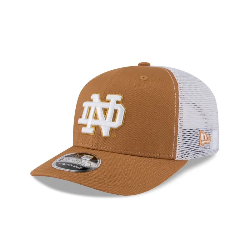 Notre Dame Fighting Irish Light Bronze 9SEVENTY Trucker Hat made by New Era