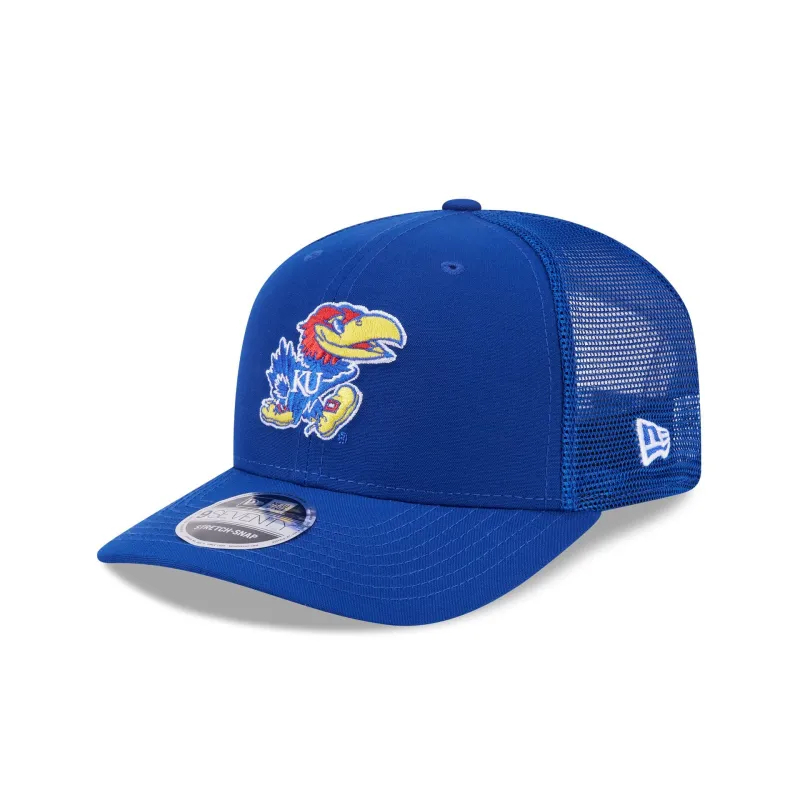 Kansas Jayhawks Simple 9SEVENTY Trucker Hat made by New Era