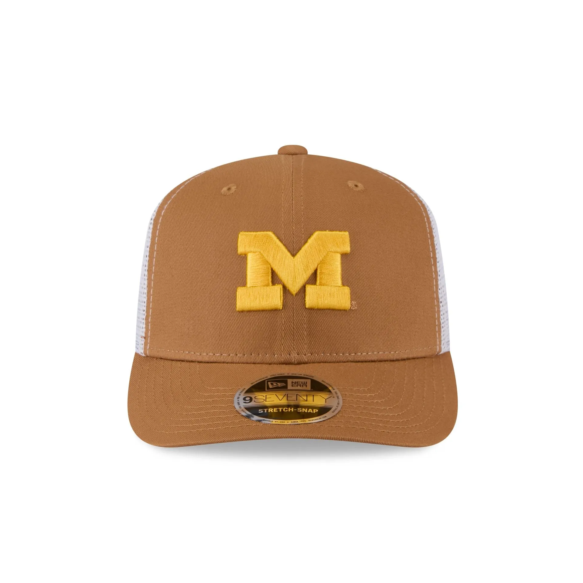 Michigan Wolverines Light Bronze 9SEVENTY Trucker Hat sold by New Era product image thumbnail 2