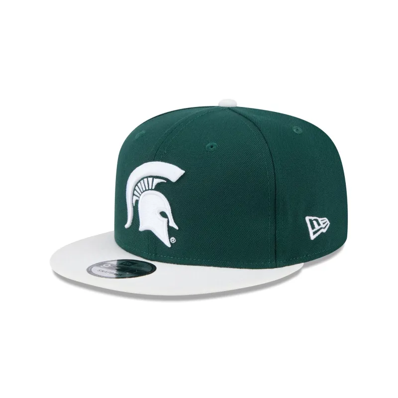 Michigan State Spartans Two-Tone 9FIFTY Snapback Hat made by New Era
