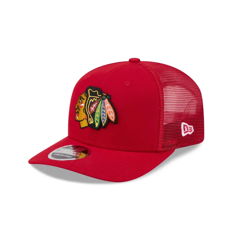 Chicago Blackhawks Simple 9SEVENTY Trucker Hat made by New Era