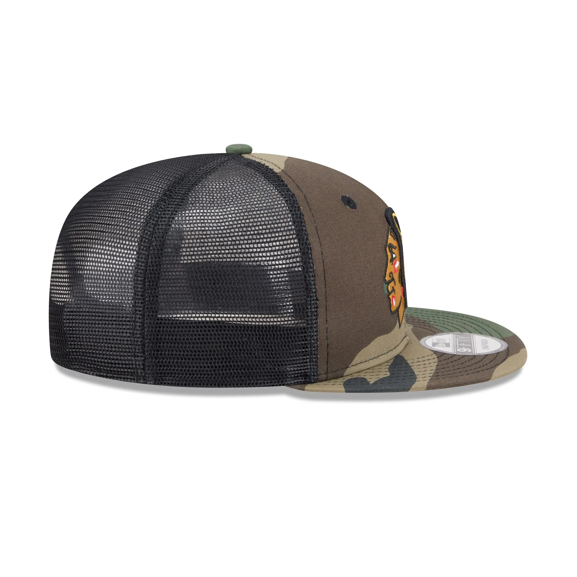 Chicago Blackhawks Camo 9FIFTY Trucker Hat sold by New Era product image thumbnail 5