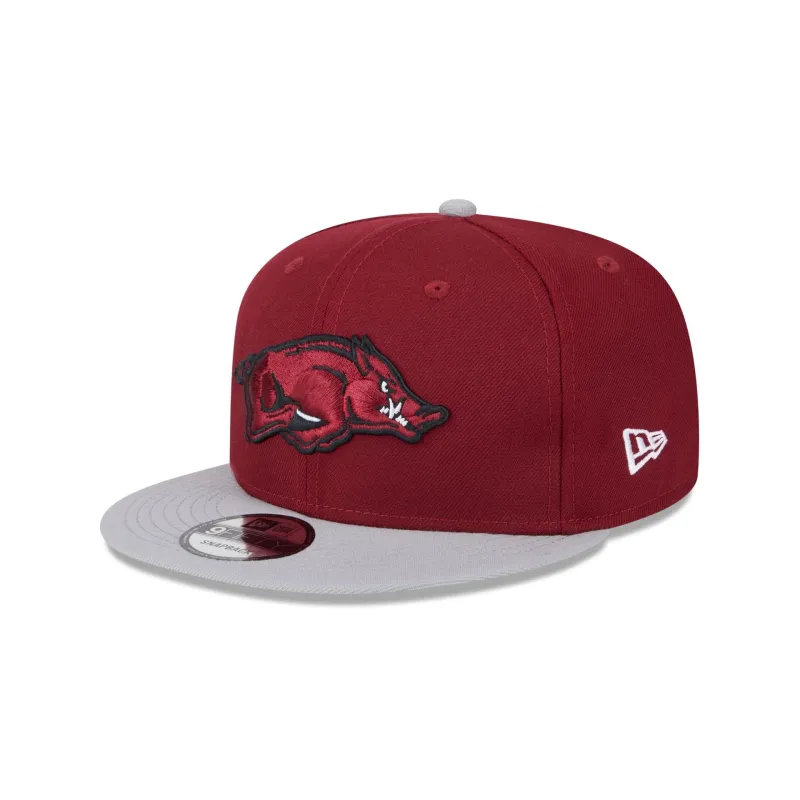 Arkansas Razorbacks Two-Tone 9FIFTY Snapback Hat made by New Era