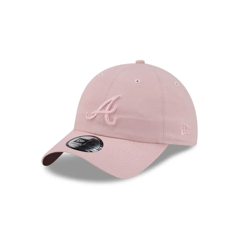 Atlanta Braves Pink Casual Classic Adjustable Hat made by New Era