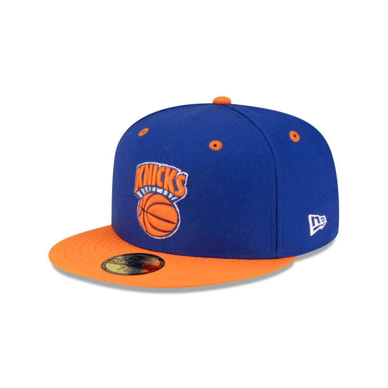 New York Knicks Hardwood Classics 80s Two Tone 59FIFTY Fitted Hat made by New Era