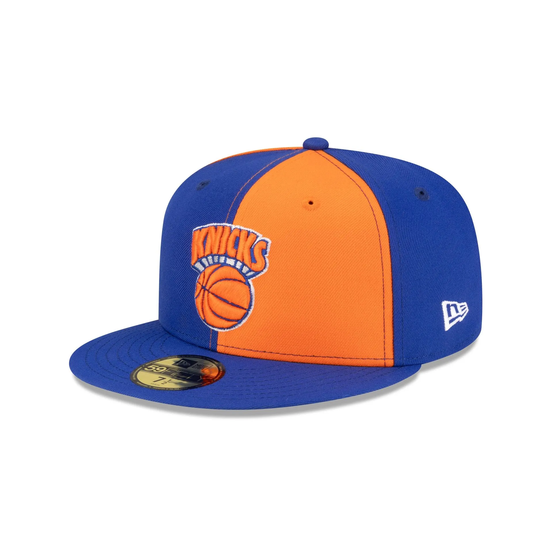 New York Knicks Hardwood Classics 80s Pinwheel 59FIFTY Fitted Hat sold by New Era