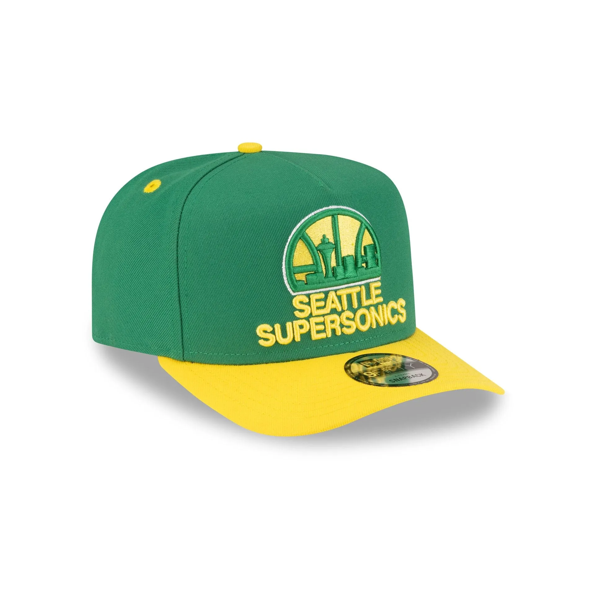 Seattle Supersonics Hardwood Classics 80s Two Tone 9FIFTY A-Frame Snapback Hat sold by New Era product image thumbnail 3
