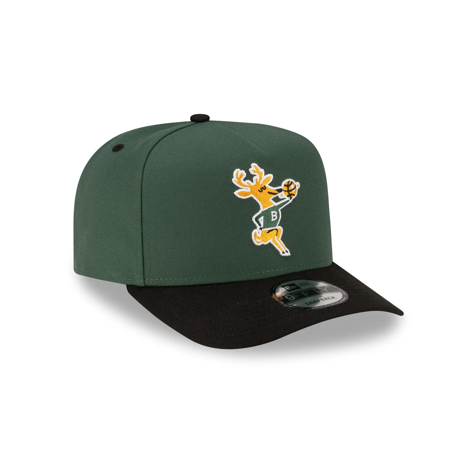 Milwaukee Bucks Hardwood Classics 80s Two Tone 9FIFTY A-Frame Snapback Hat sold by New Era product image thumbnail 3