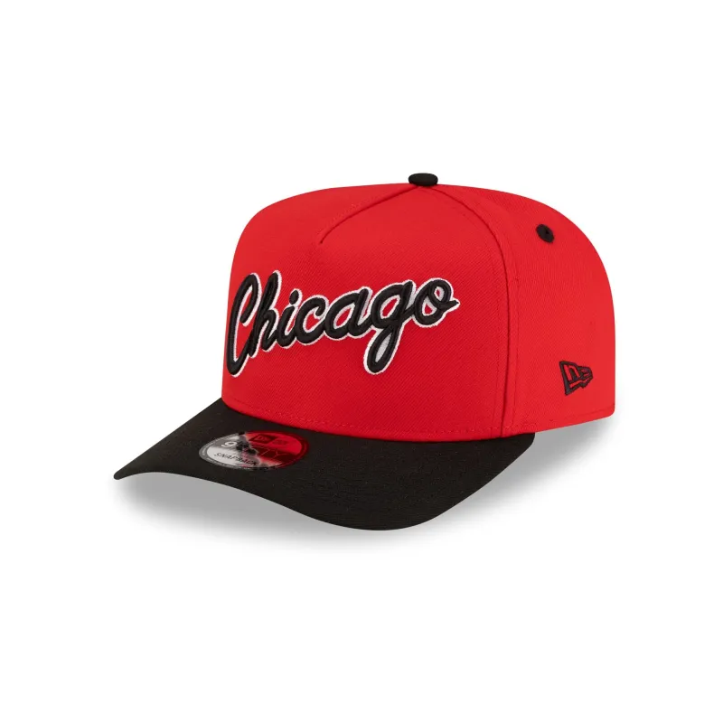 Chicago Bulls Hardwood Classics 80s Two Tone 9FIFTY A-Frame Snapback Hat made by New Era