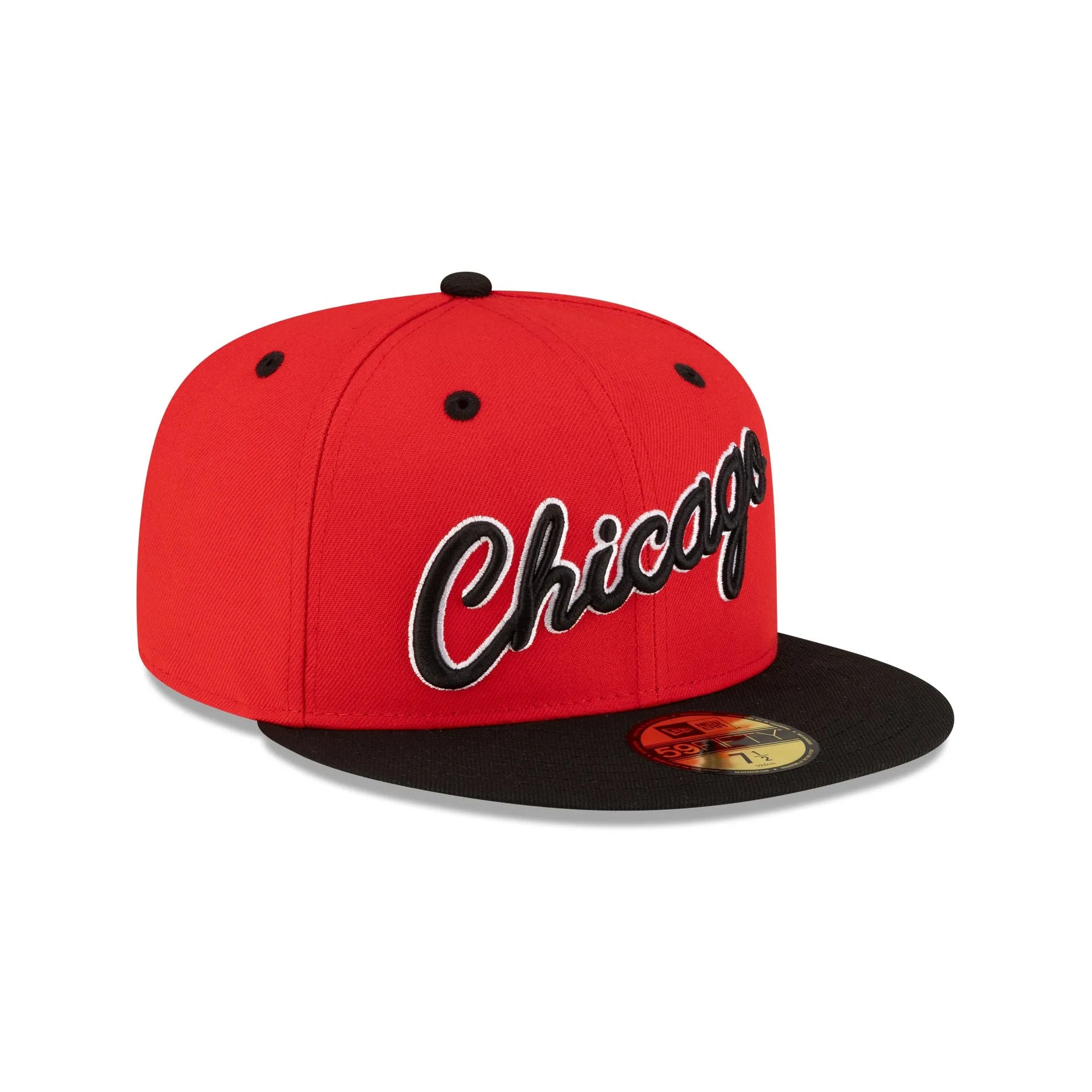 Chicago Bulls Hardwood Classics 80s Two Tone 59FIFTY Fitted Hat sold by New Era product image thumbnail 3