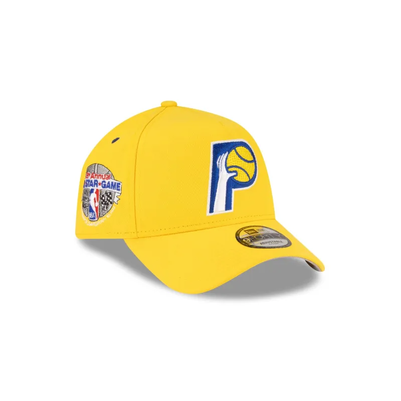 Indiana Pacers Hardwood Classics 1985 All-Star Game 9FORTY A-Frame Snapback Hat made by New Era