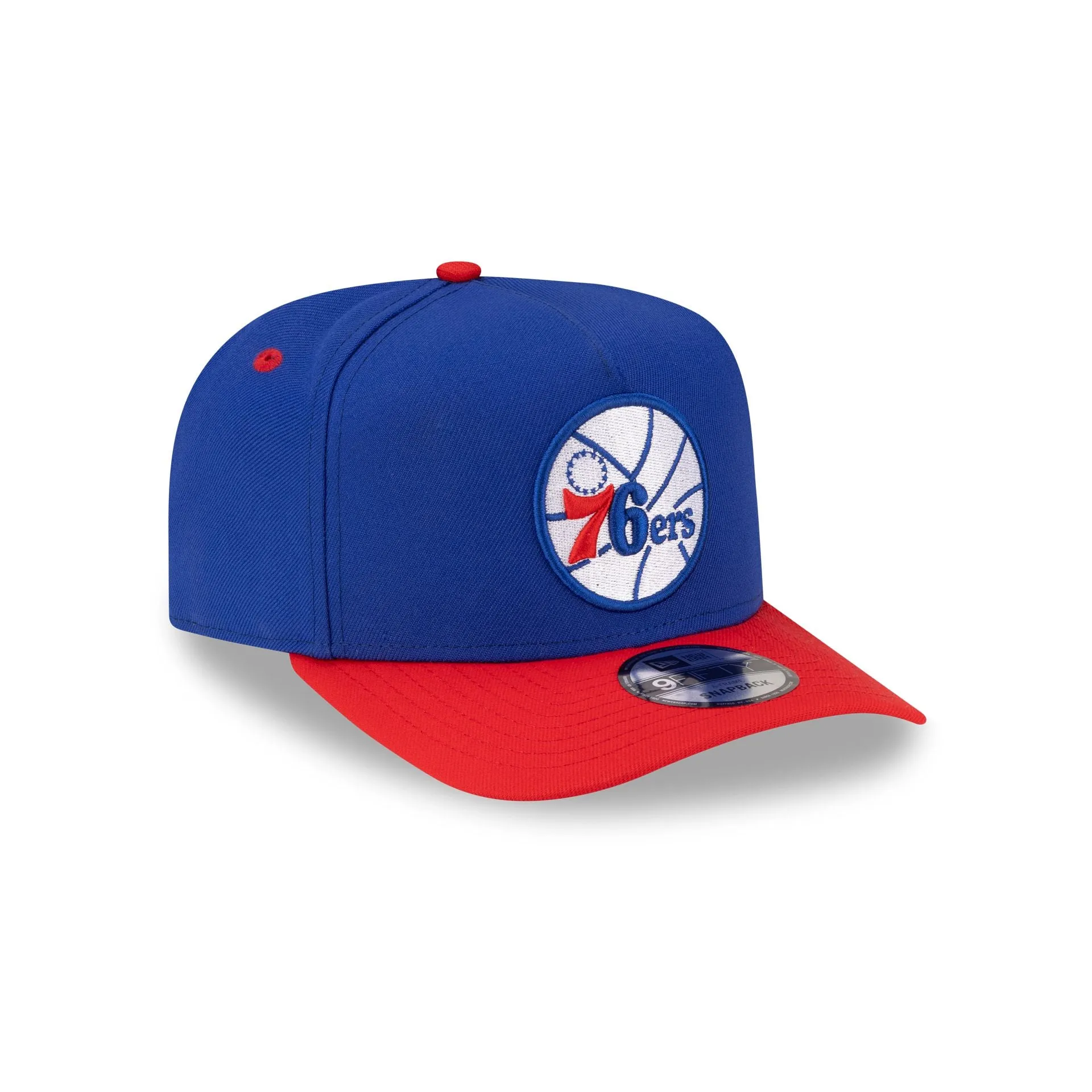 Philadelphia 76ers Hardwood Classics 80s Two Tone 9FIFTY A-Frame Snapback Hat sold by New Era product image thumbnail 3