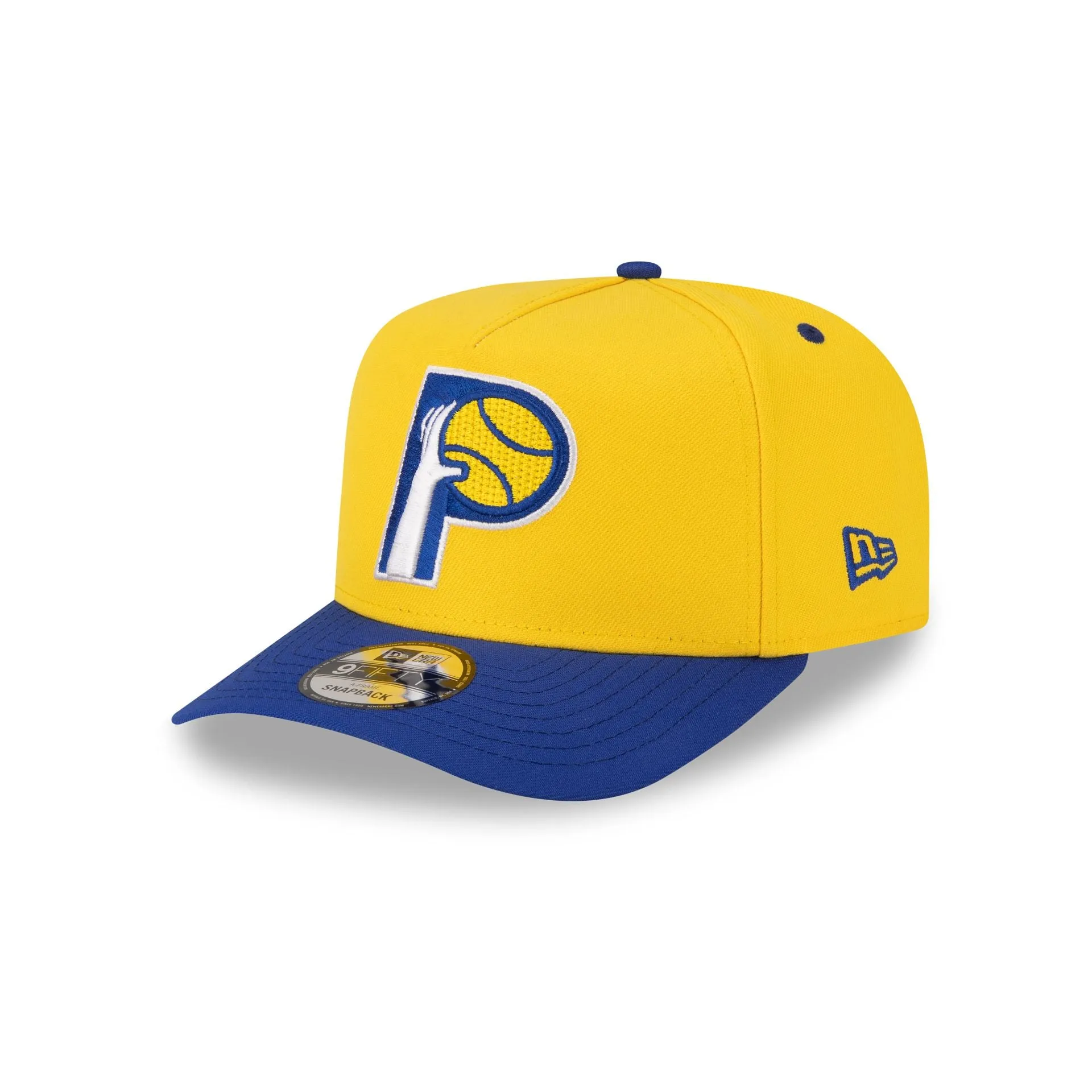 Indiana Pacers Hardwood Classics 80s Two Tone 9FIFTY A-Frame Snapback Hat sold by New Era