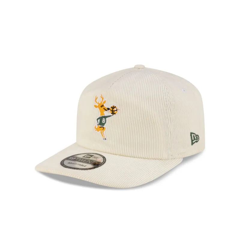 Milwaukee Bucks Hardwood Classics 80s Chrome Corduroy 19TWENTY Adjustable made by New Era